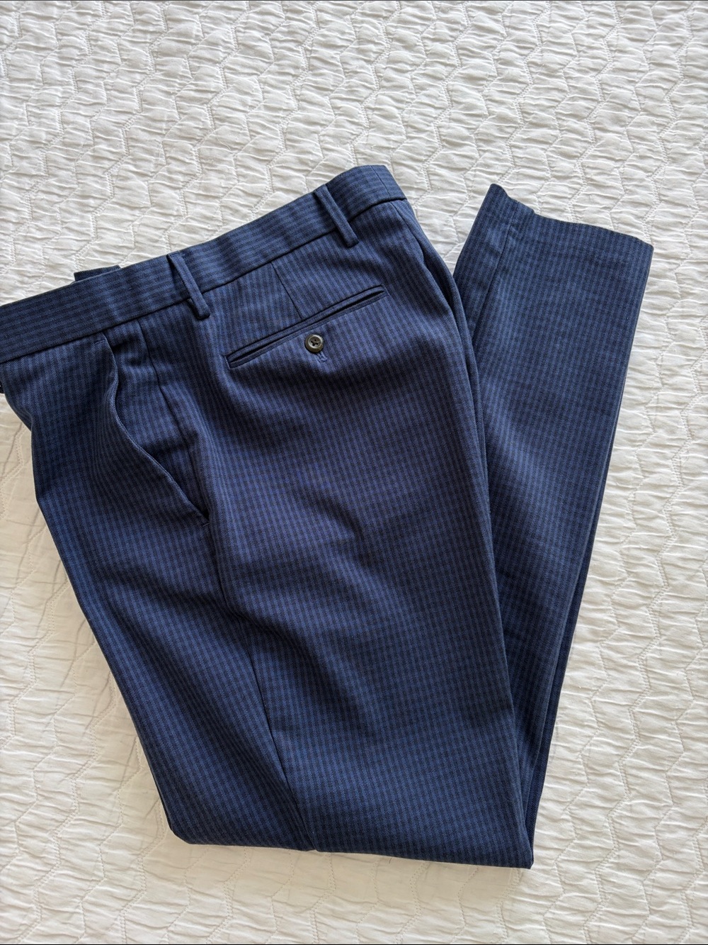 Banana Republic Navy Pinstripe Men’s Dress Pants